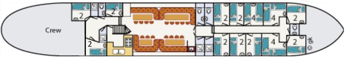 Plattegrond Zeilschip - Iselmar-32