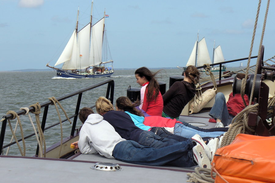 Schoolkamp op een zeilschip (oud) - Grote en kleine klassen zijn welkom op de schepen van Holland Sail
