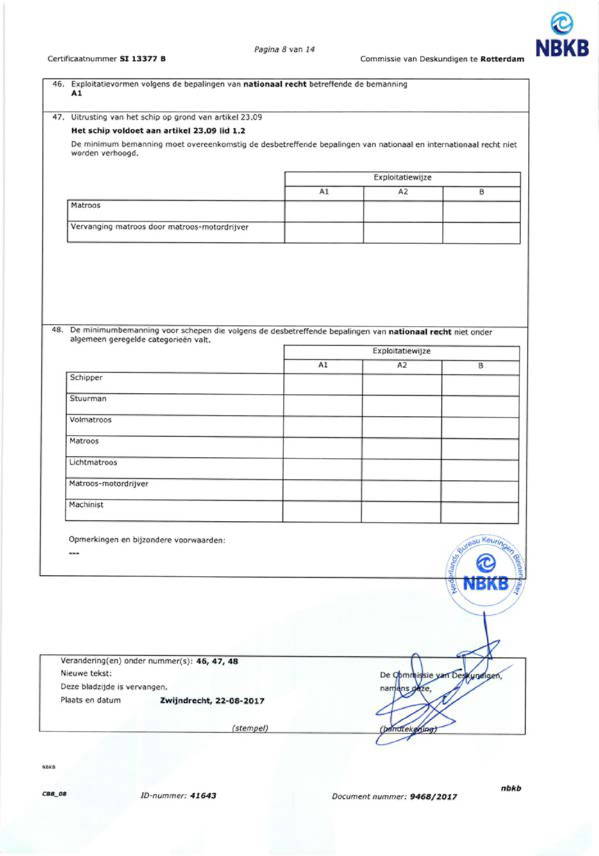 Fortuna - CBB algemeen veiligheid certificaat 