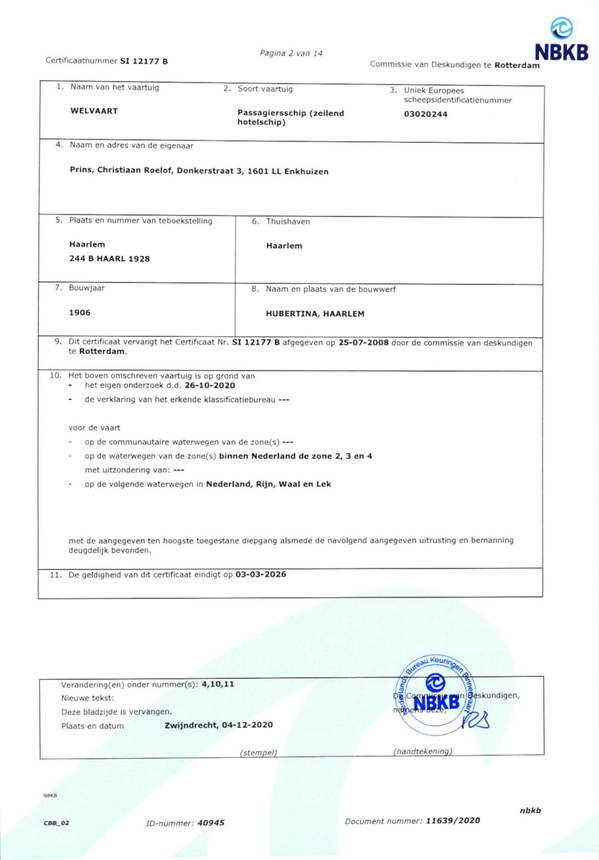 Welvaart - CBB algemeen veiligheid certificaat 