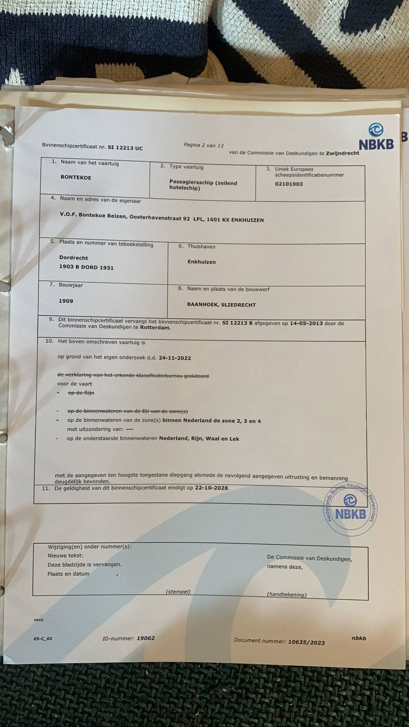 Bontekoe - CBB algemeen veiligheid certificaat 