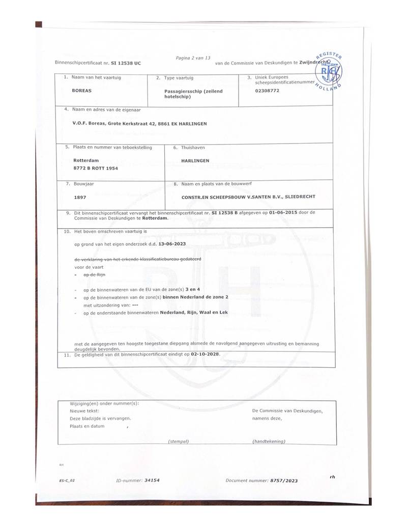 Boreas - CBB algemeen veiligheid certificaat 