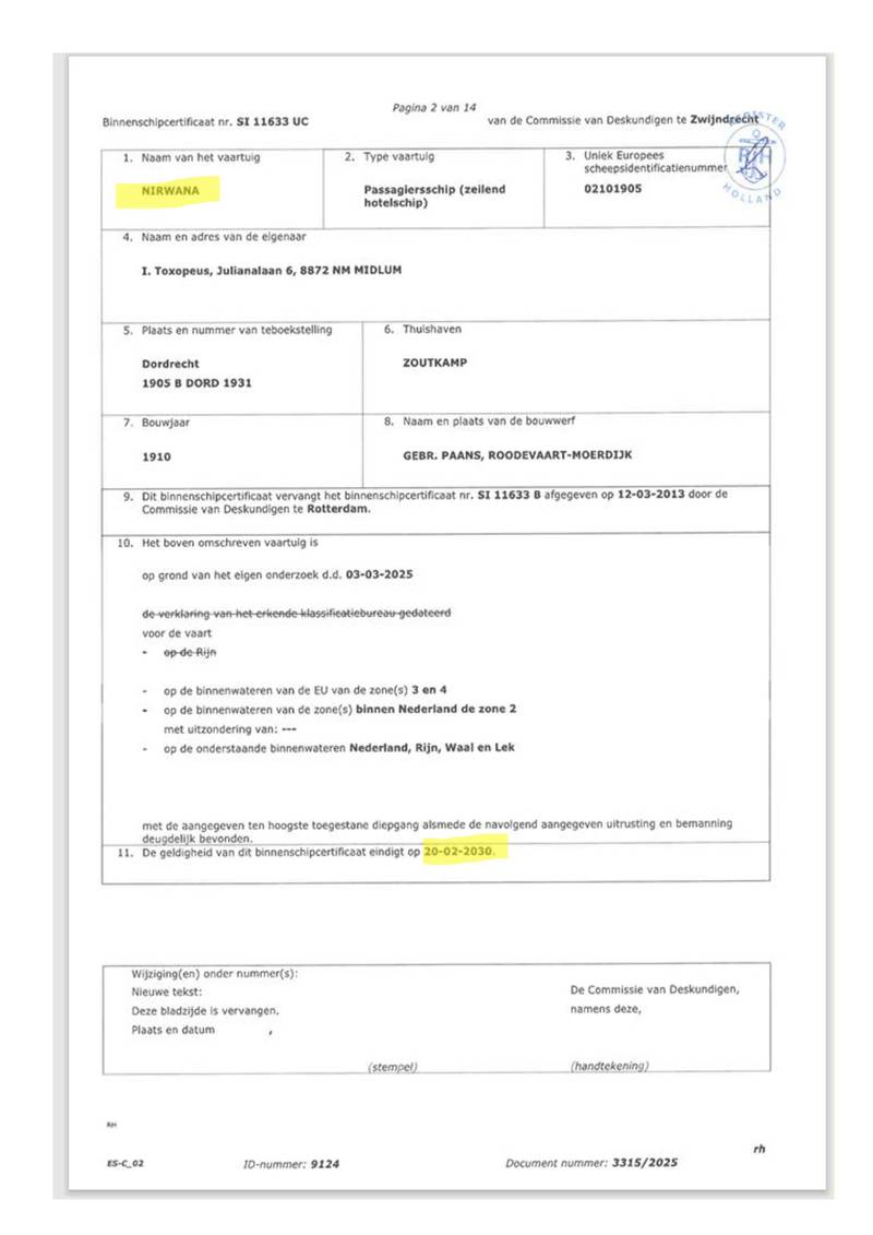 Nirwana - CBB algemeen veiligheid certificaat 